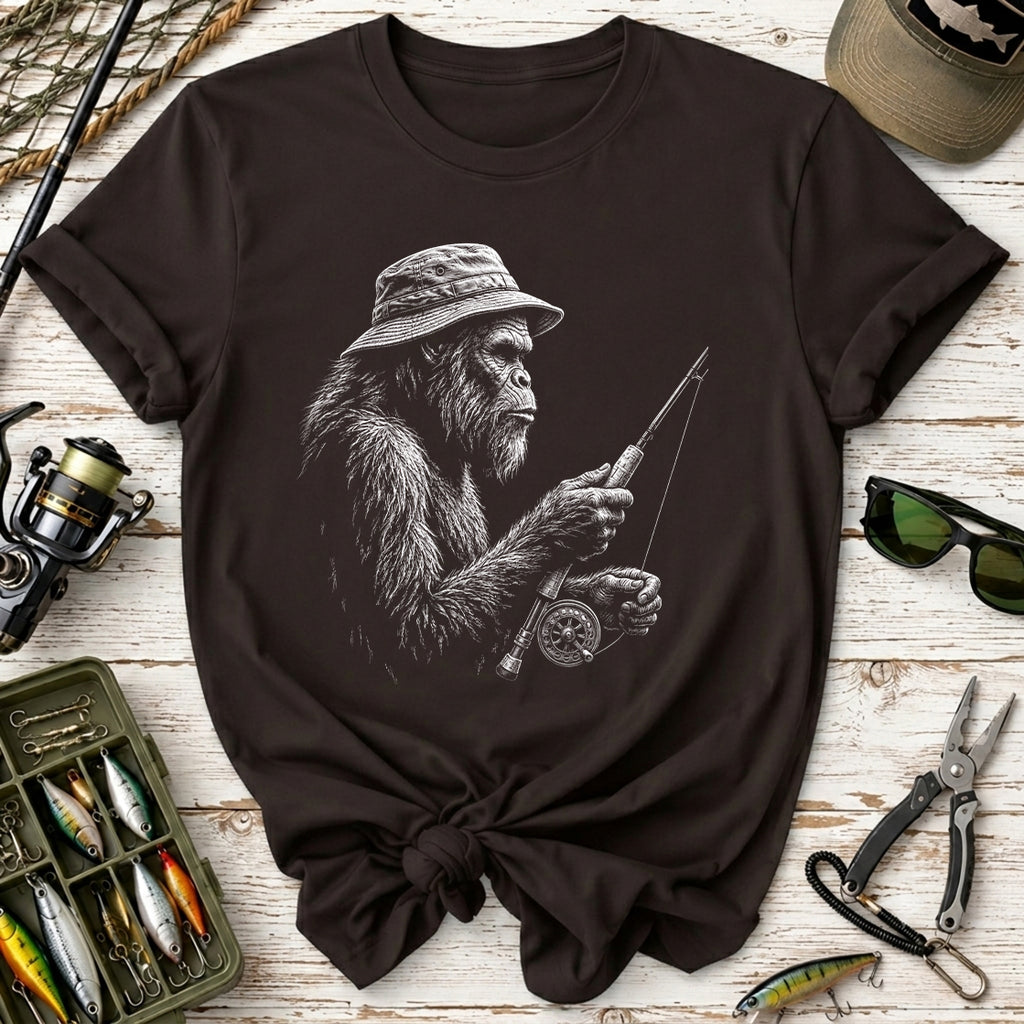 Vintage Bigfoot Fishing T-Shirt