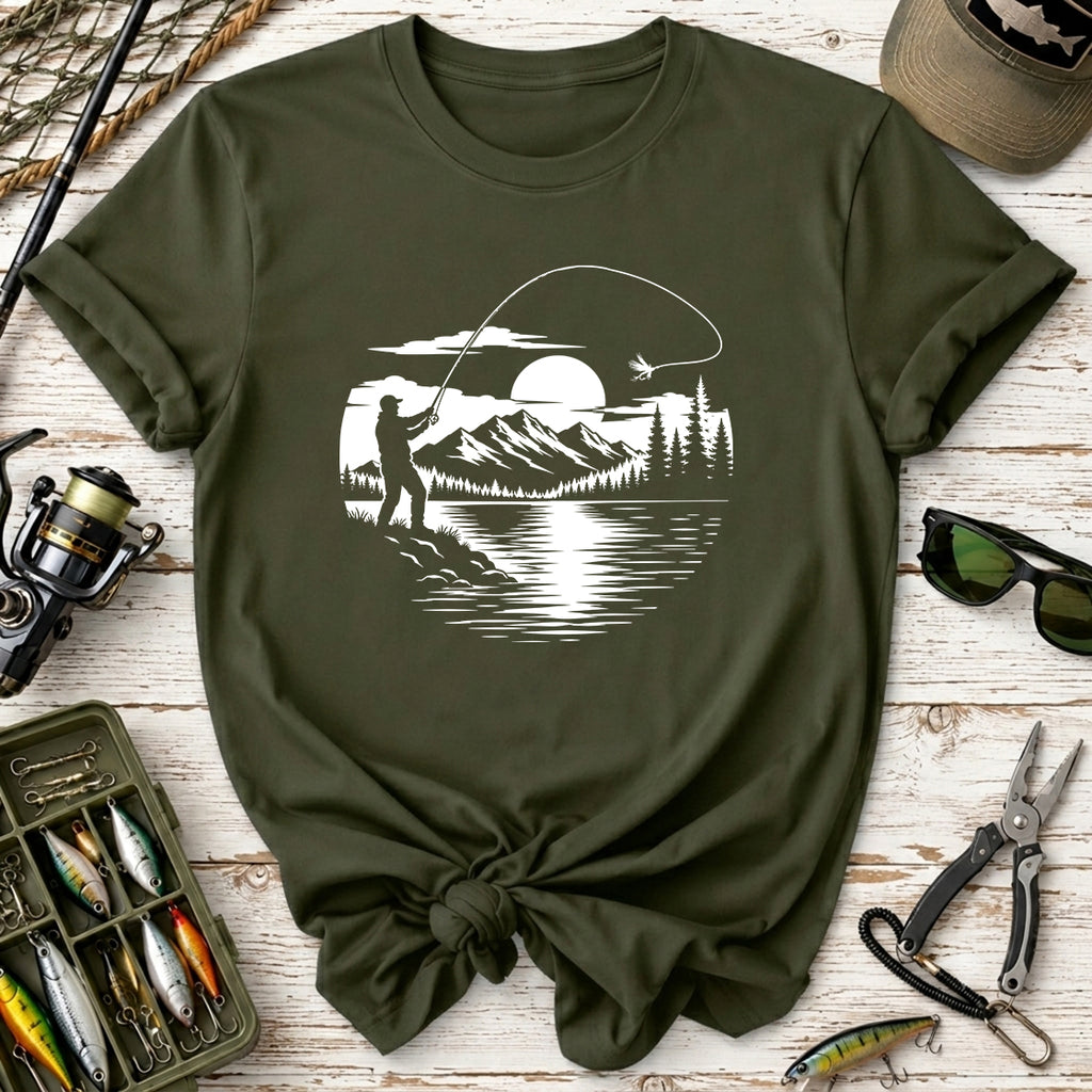 Fly Fishing Sunset T-Shirt