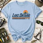 Lake Ontario Vintage Sunset Fishing T-Shirt