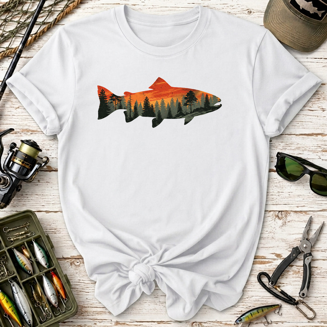 Fish Sunset Nature T-Shirt