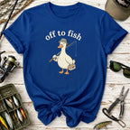 Fishing Goose Off to Fish T-Shirt