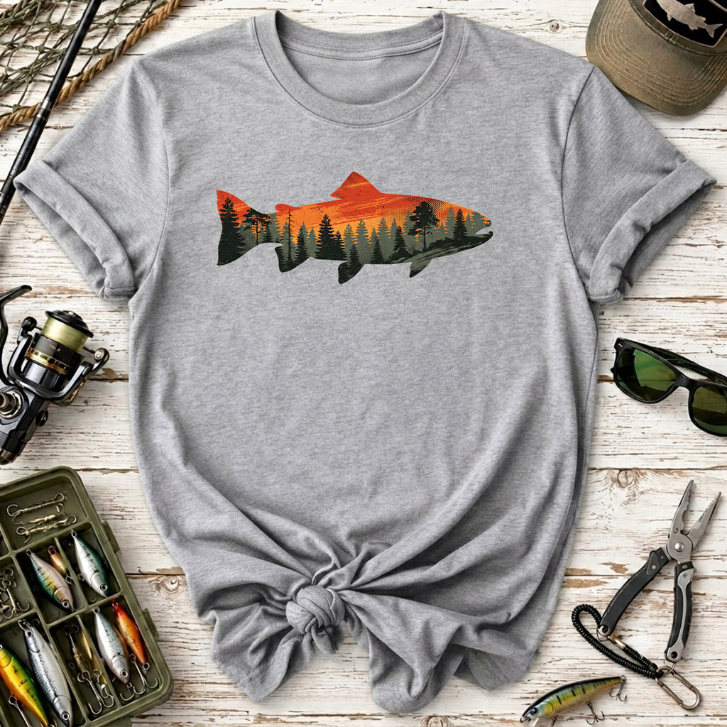 Fish Sunset Nature T-Shirt
