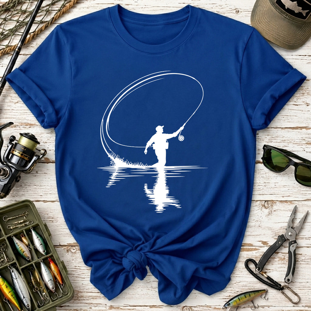 Fly Cast Reflection Fishing T-Shirt