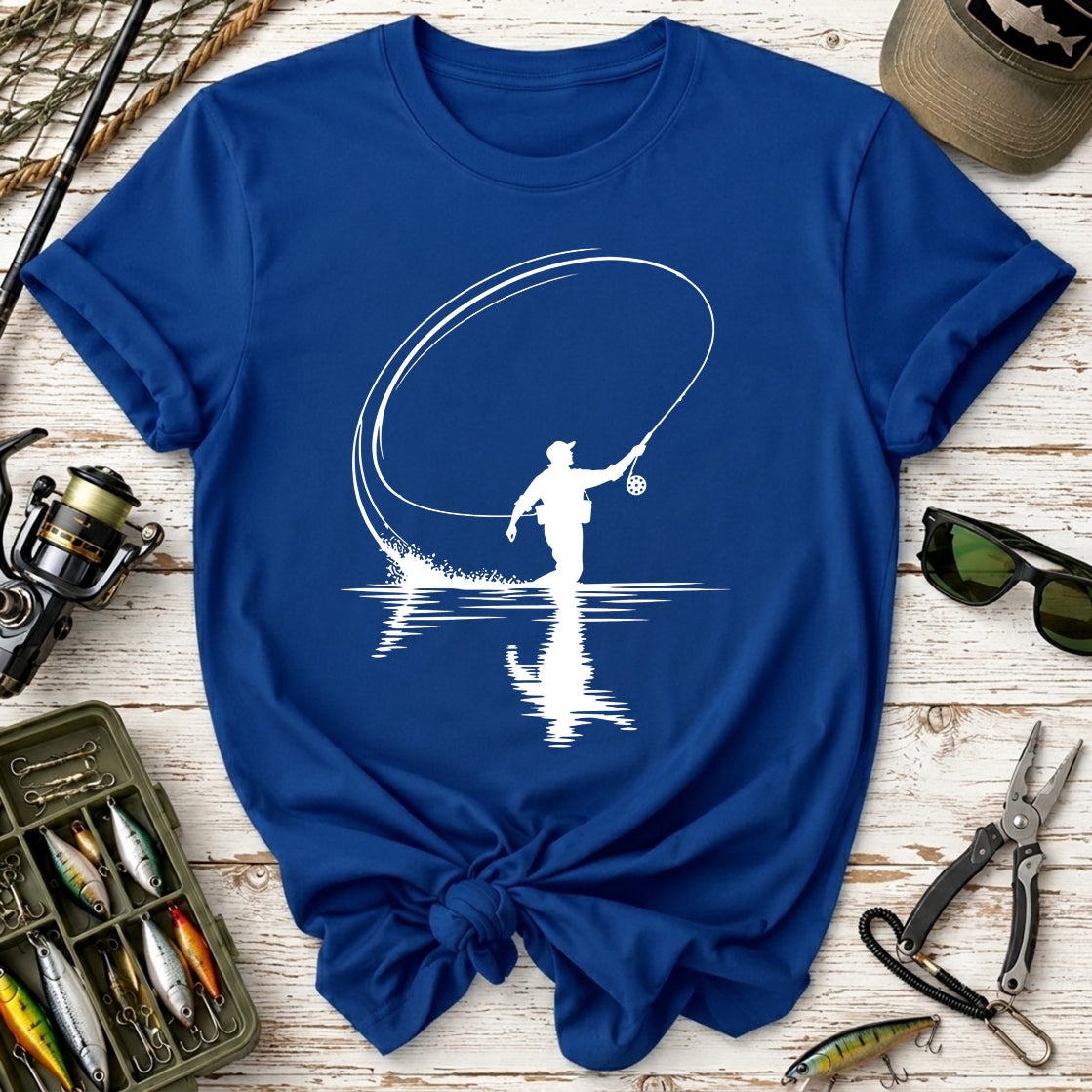 Fly Cast Reflection Fishing T-Shirt