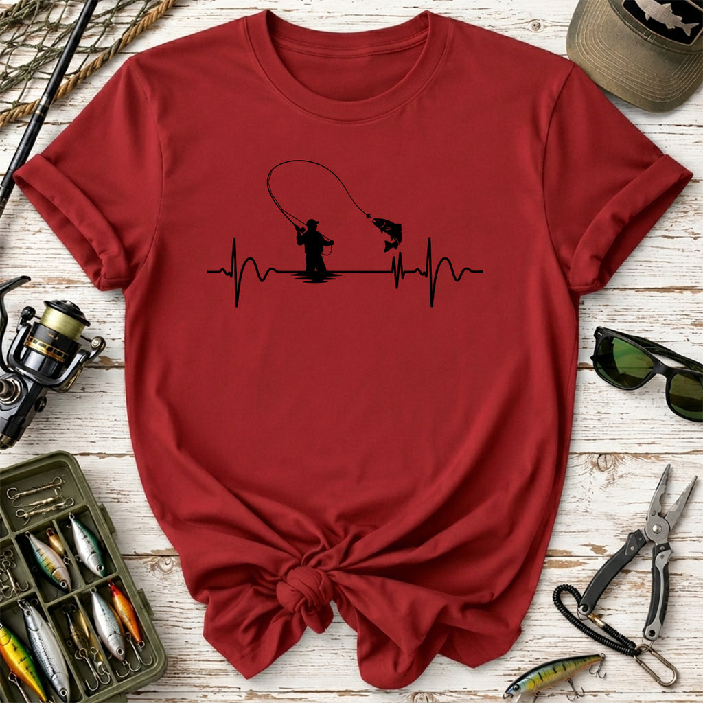Fly Fishing Heartbeat T-Shirt
