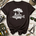 Vintage Angler Bass Fishing T-Shirt