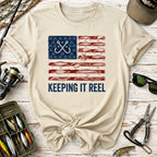 Fishing Flag Keeping It Reel T-Shirt