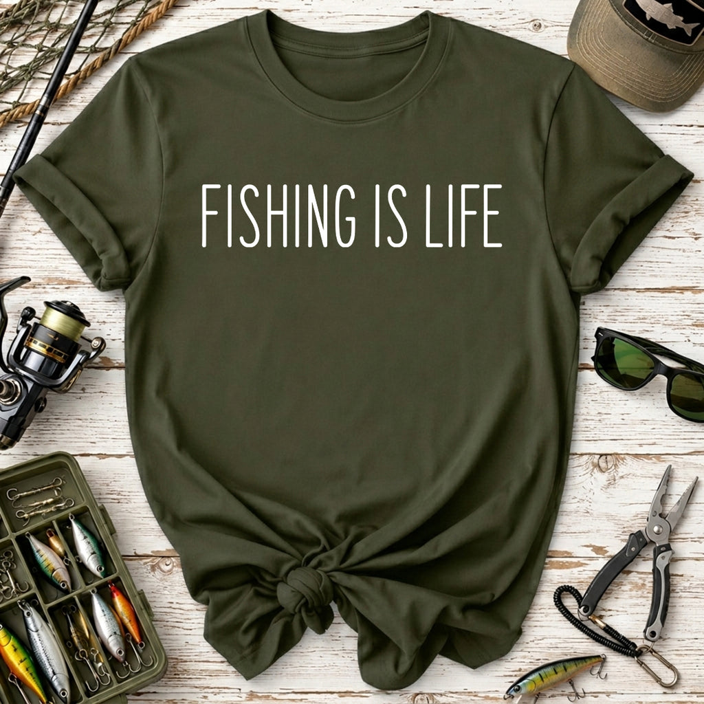 Fishing Is Life T‑Shirt