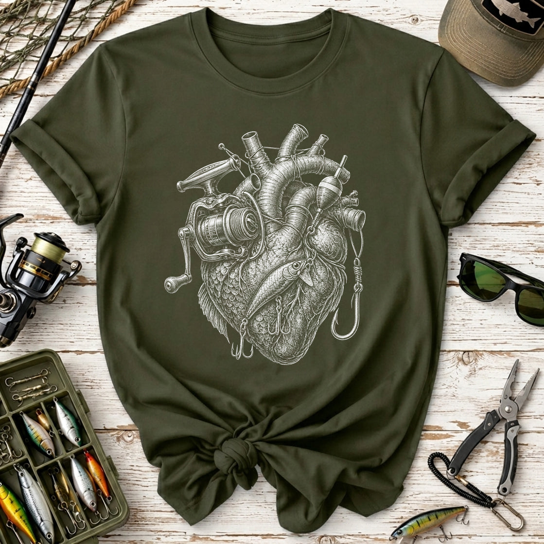 Fishing Heart T-Shirt
