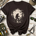 Retro Bigfoot Fishing T-Shirt