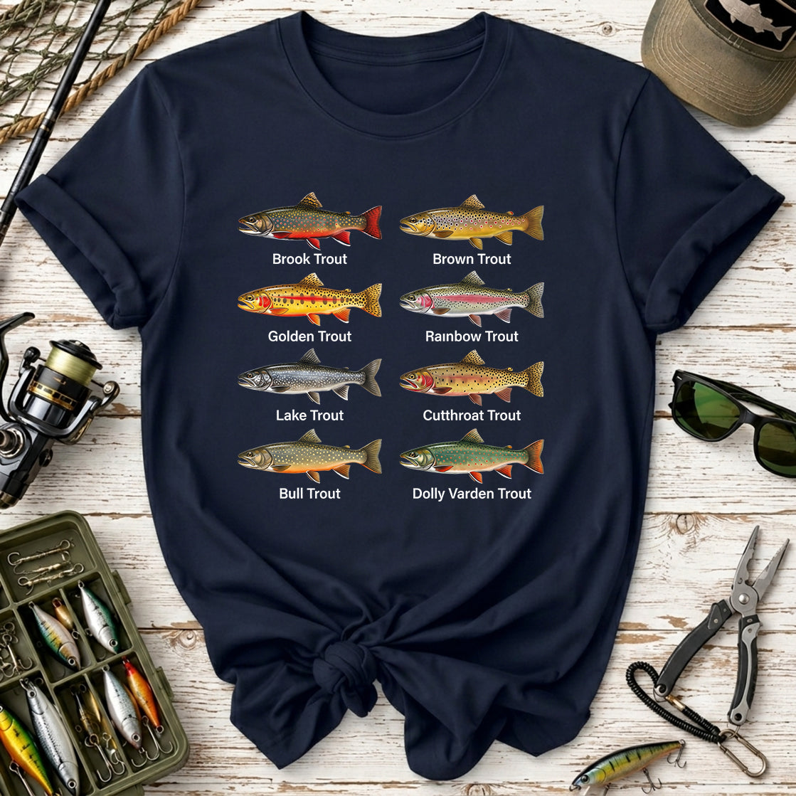 Trout Species Chart T-Shirt