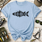 Forest Reflection Fish T‑Shirt –
