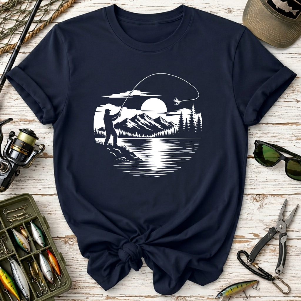 Fly Fishing Sunset T-Shirt