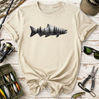 Forest Double Exposure Trout T-Shirt