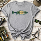 Lake Sunset Fish  T-Shirt