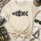 Forest Reflection Fish T‑Shirt –