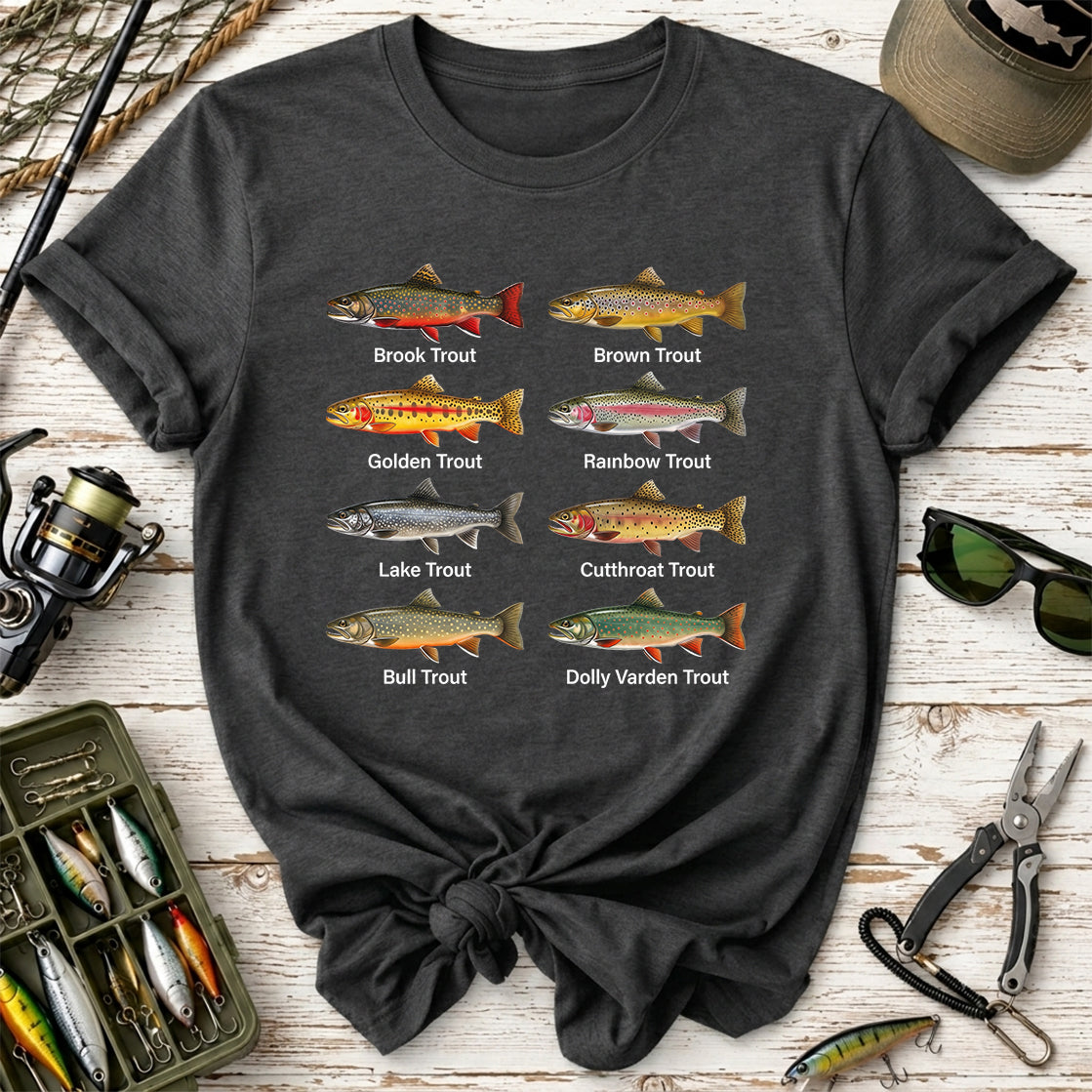 Trout Species Chart T-Shirt