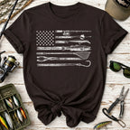 Fishing Gear American Flag T-Shirt