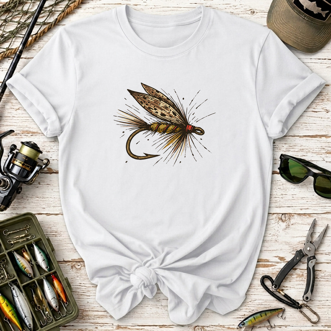 Vintage Feather Fly Fishing T-Shirt