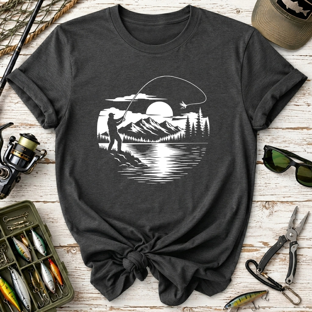 Fly Fishing Sunset T-Shirt