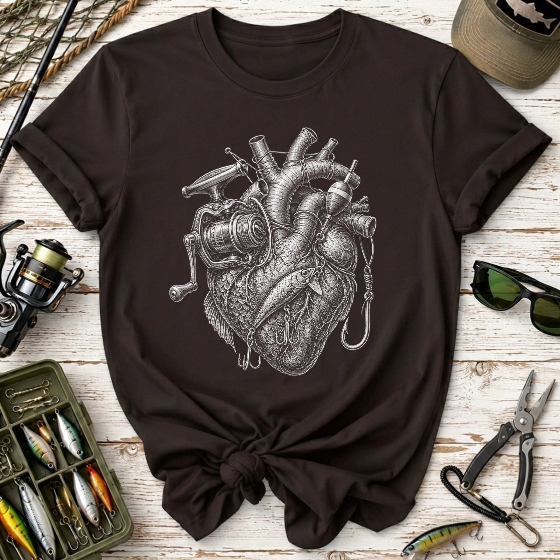 Fishing Heart T-Shirt