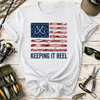 Fishing Flag Keeping It Reel T-Shirt